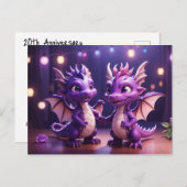 *~* Mythische AP48 FOTO Einladende Drachendisko Di Postkarte (Vorne/Hinten)