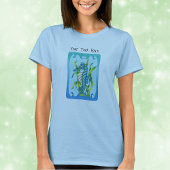 Mythische Aqua Blue Sea Dragon Wavy Blue Frame T-Shirt