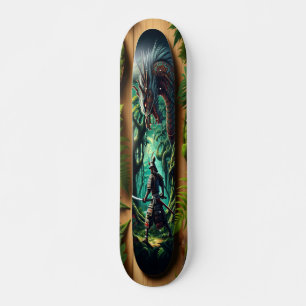 Mythische Begegnung im Wald Skateboard