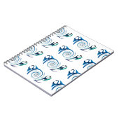 Mythische Blaue Drachen Notizblock (Linke Seite)