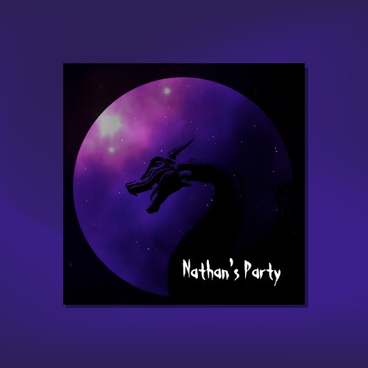 Mythische Drache-Party Einladung