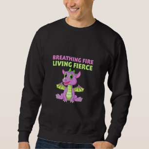 Mythische Drachen der Kreatur Reptilien-Atemfeuer Sweatshirt