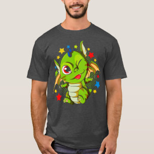 Mythische Drachenfantasy-Kreatur Niedlicher Drache T-Shirt