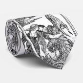 Mythische Dragon-Slayer-Krawatte Krawatte (Gerollt)