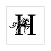 Mythische Einhorn-Silhouette über Single, kühl in  Permastempel (Design)