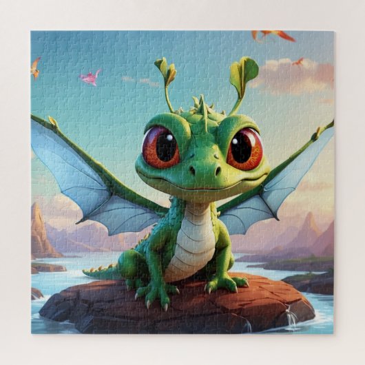 *~* Mythische Fantasie AP48 Kids Dragonfly Cartoon Puzzle (Vertikal)