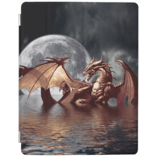 Mythische Fantasie von Dragon & Moon iPad Hülle