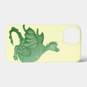 Mythische Fantasiewesen niedlicher grüner Drache Case-Mate iPhone Hülle (Rückseite (Horizontal))