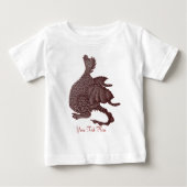 Mythische Fantasiewesen niedlicher Rotdrache Baby T-shirt (Vorderseite)