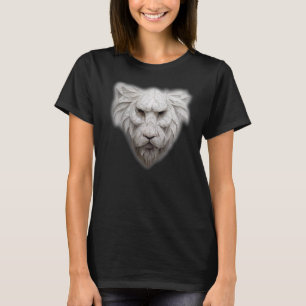 Mythische Fantasy Lion Black and White Pencil Sket T-Shirt