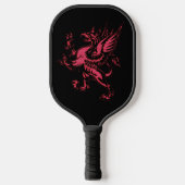 Mythische Fantasy Red Griffin Pickleball Schläger (Vorderseite)