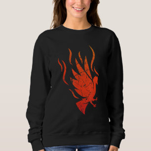 Mythische Feuervogel Phoenix Feuer Flammen Legend Sweatshirt