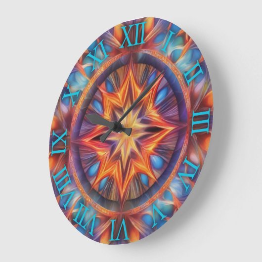 Mythische Feuerwache Große Wanduhr (Winkel)