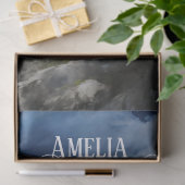 Mythische keltische Drache Blautürkis Seidenpapier (Geschenk)