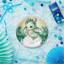 Mythische Kinder Dragon Geburtstag Pappteller