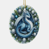 Mythische Kranzwächter des Winters Keramik Ornament (Rechts)