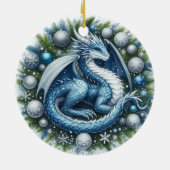 Mythische Kranzwächter des Winters Keramik Ornament (Hinten)
