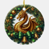 Mythische Kranzwächter des Winters Keramik Ornament (Hinten)