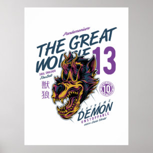 Mythische Kreatur der Große Wolfgang Poster