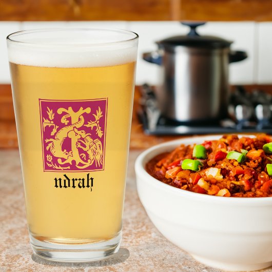 Mythische Kreaturen - dekorative Hauptstadt des 16 Glas