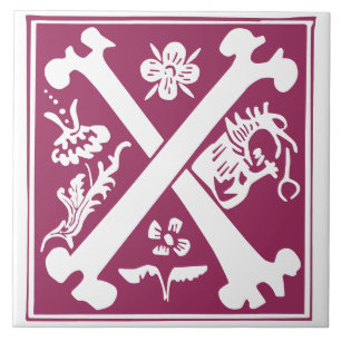 Mythische Kreaturen des 16. Jahrhunderts Dekorativ Fliese