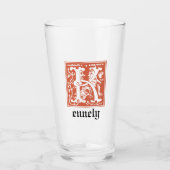 Mythische Kreaturen des 16. Jahrhunderts Dekorativ Glas (Vorderseite)