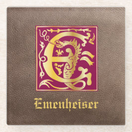 Mythische Kreaturen des 16. Jahrhunderts Dekorativ Glasuntersetzer