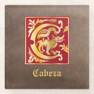 Mythische Kreaturen des 16. Jahrhunderts Dekorativ Glasuntersetzer