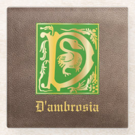 Mythische Kreaturen des 16. Jahrhunderts Dekorativ Glasuntersetzer