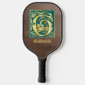 Mythische Kreaturen des 16. Jahrhunderts Dekorativ Pickleball Schläger (Rückseite)