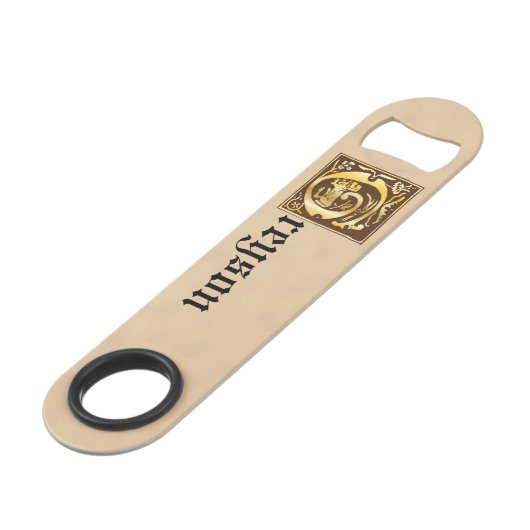 Mythische Kreaturen des 16. Jahrhunderts Dekorativ Speed Flaschenöffner (Rückseite Schrägansicht)