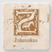 Mythische Kreaturen des 16. Jahrhunderts Dekorativ Steinuntersetzer (Vorderseite)