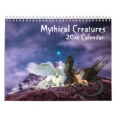 Mythische Kreaturen Fantasie Unicorn Dragon Meerju Kalender (Titelbild)