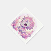 Mythische Majestic Dinosaur Babydusche Serviette (Ecke)