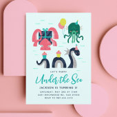 Mythische Meerestiere Einladung