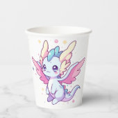 Mythische moderne Dragon-Babydusche Pappbecher (Vorderseite)