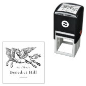Mythische Pegasus-Illustration Ex Libris Buch Permastempel (Beispiel)