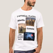 Mythische Plätze: Atlantis, glückliches T-Shirt (Vorderseite)