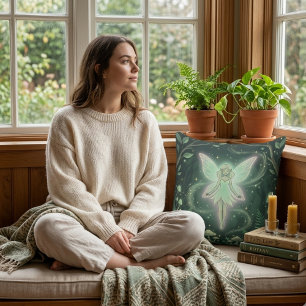 Mythische Reiche Waldfee Leuchten Kissen