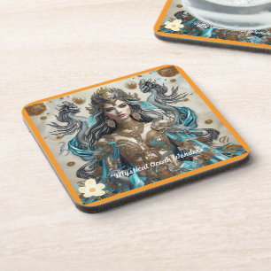 "Mythische Seegöttin" Getränkeuntersetzer