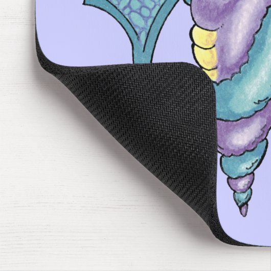 Mythische Seepferde mit Mousepad (Ecke)