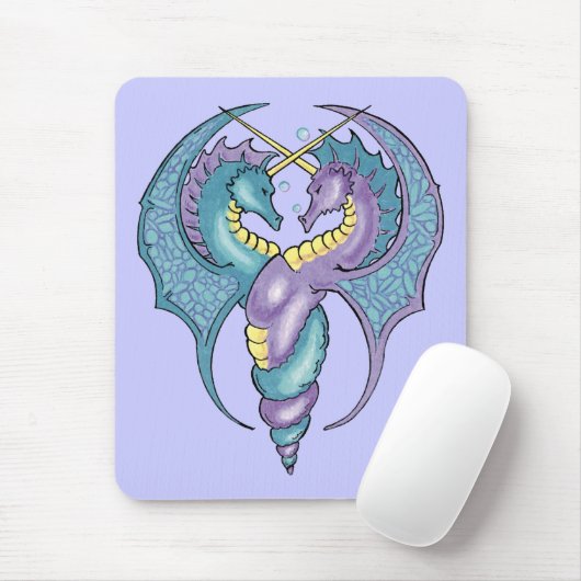 Mythische Seepferde mit Mousepad (Mit Mouse)