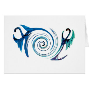 Mythische tierische blaue Drachen
