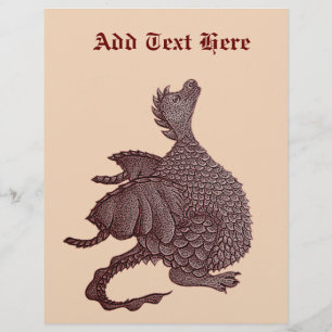 Mythische und Fantasiewesen niedlicher Rotdrache