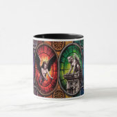 Mythische Wächter des Tores Tasse (Zentrum)