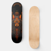 Mythische Werwolf-Stammesmuster Dark Fantasy Skateboard (Vorderseite)
