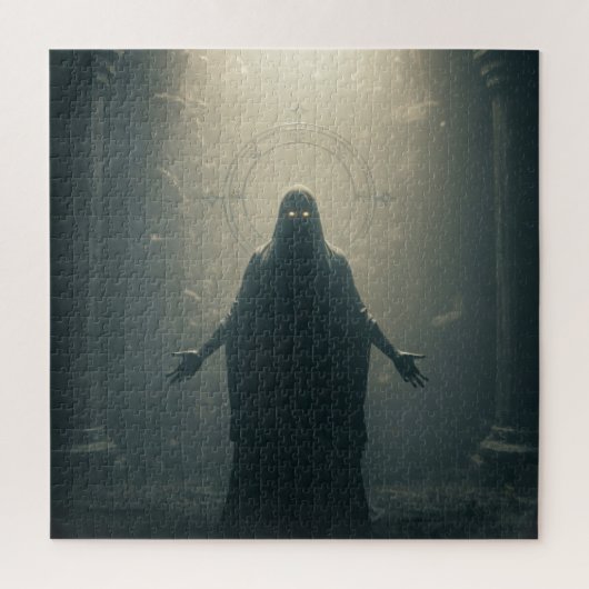 Mythischer alter Geist in dunklem Tempel des Schic Puzzle (Vertikal)