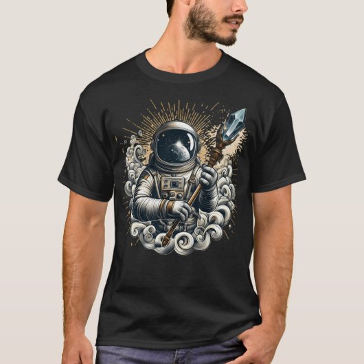 Mythischer Astronaut T-Shirt (Vorderseite)