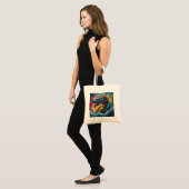 Mythischer Blauer Drache aus dem Meer Tragetasche (Vorderseite (Model))