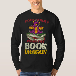 Mythischer Buchwurm Leserbuch-Drache T-Shirt